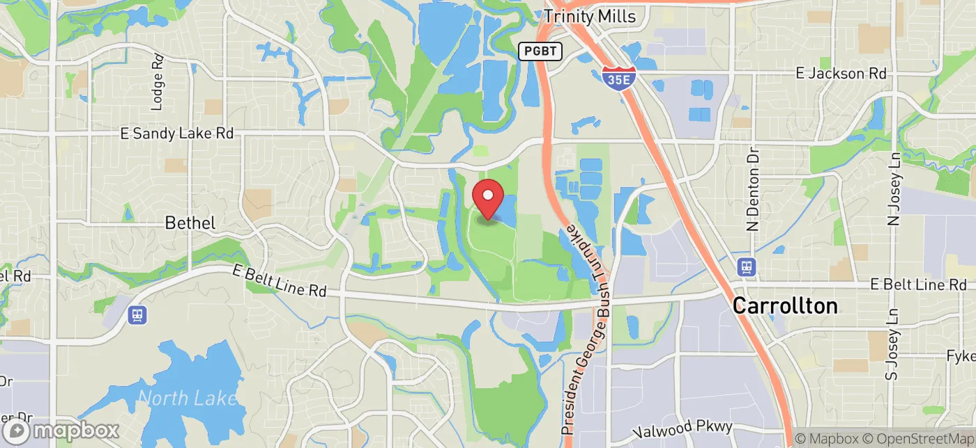 Pickup location near Fort Worth, Texas