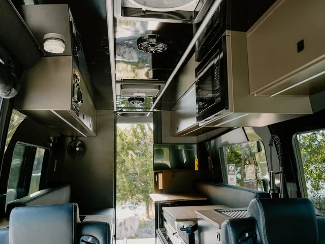 Interior of the 27North VT camper van