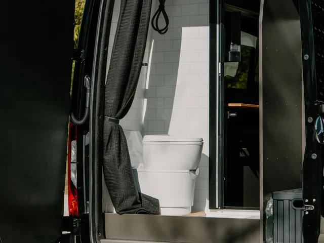 Interior of the 27North VT camper van