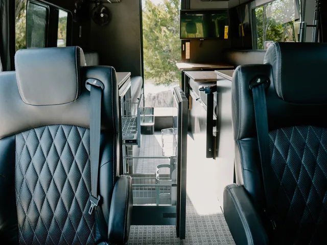 Interior of the 27North VT camper van