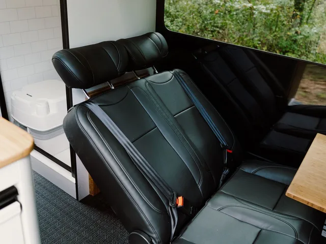 Interior of the 27North VX camper van