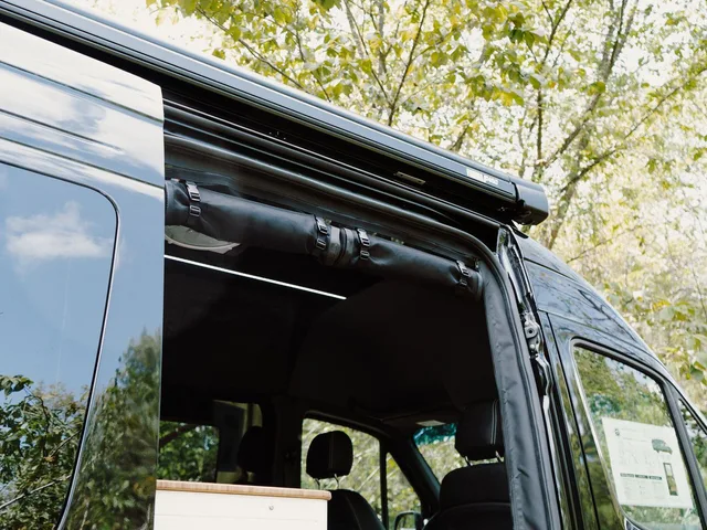 Interior of the 27North VX camper van