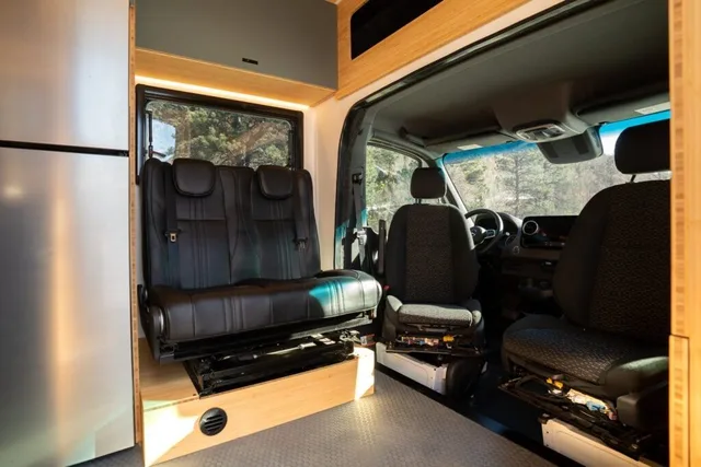 Interior of the GeoTrek Verus camper van