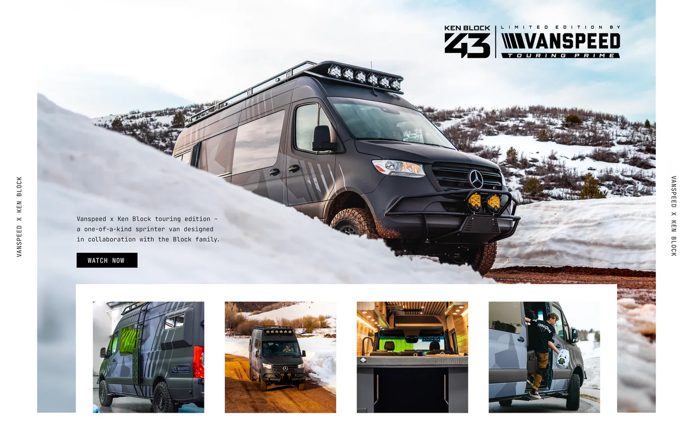 Vanspeed EVG Sprinter camper van parked at an outdoor campsite
