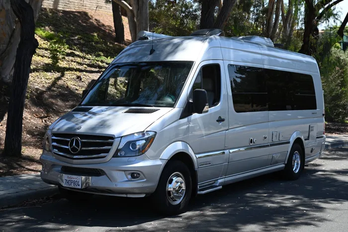 Airstream Airstream camper van rental in San Diego California exterior view