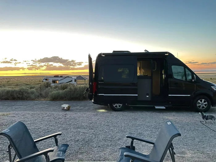 Airstream Interstate camper van rental in Atlanta Georgia exterior view