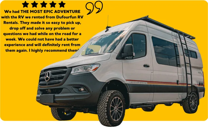 StoryTeller Overland Classic Mode 4X4 camper van rental in Atlanta Georgia exterior view