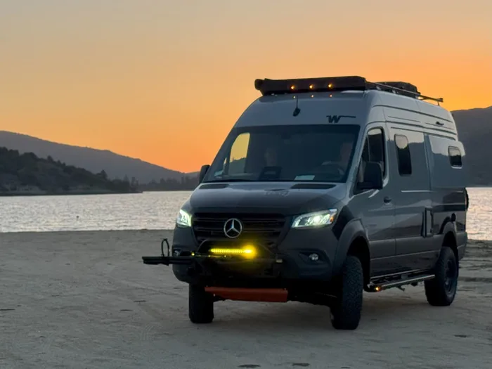 Winnebago Murph camper van rental in Lake Forest California exterior view