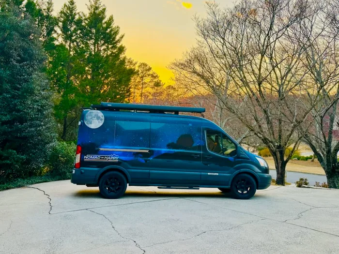 Ford Transit campervan rental in Atlanta Georgia exterior view