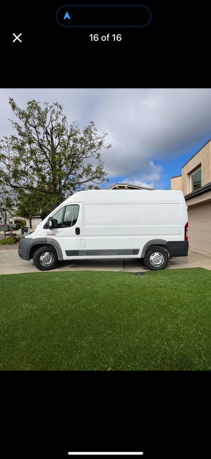 Dodge 1500 campervan rental in Temecula California exterior view