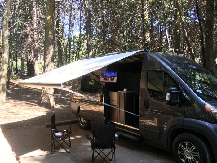 Carado Banff campervan rental in Los Angeles California exterior view