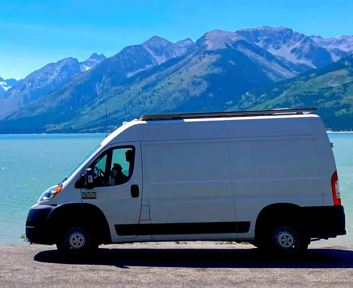 Dodge Ram 1500 campervan rental in Los Angeles California exterior view