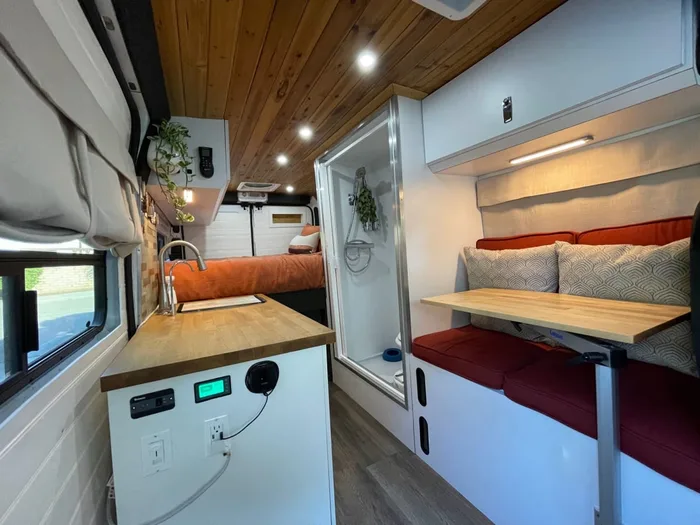 Dodge Sprinter Van campervan rental in Los Angeles California exterior view