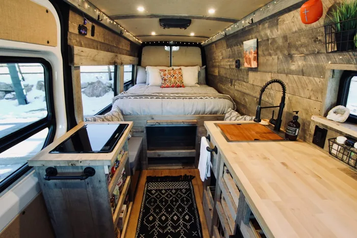 Mercedes-Benz Sprinter 419 LWB High Roof campervan rental in Salt Lake City Utah exterior view