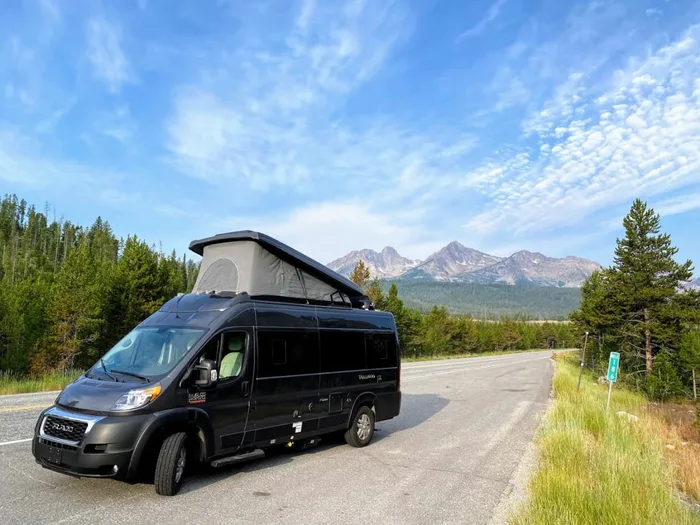 Thor Tellaro campervan rental in Boise Idaho exterior view