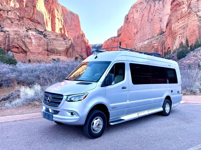Winnebago Era campervan rental in Salt Lake City Utah exterior view
