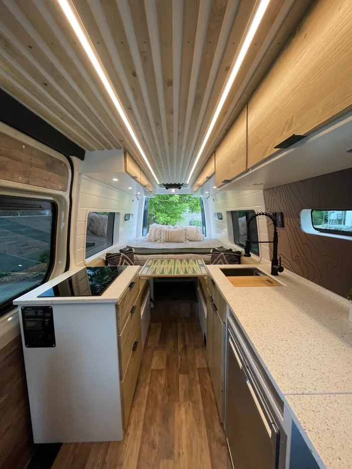 Mercedes-Benz Sprinter 419 LWB High Roof campervan rental in Salt Lake City Utah exterior view