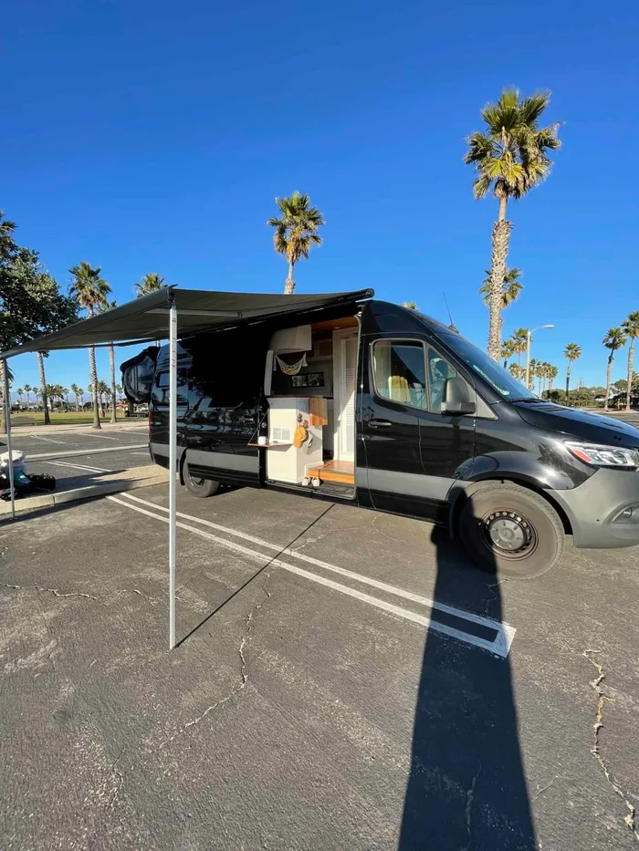Mercedes-Benz Sprinter campervan rental in Temecula California exterior view