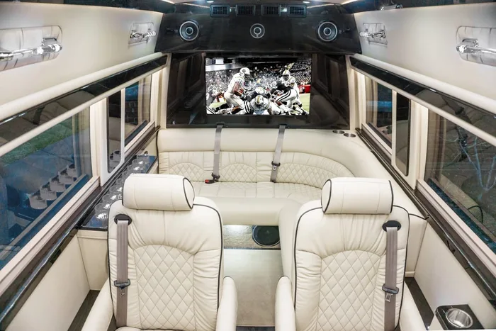 Ultimate Toys Ultimate Limo campervan rental in Chicago Illinois exterior view
