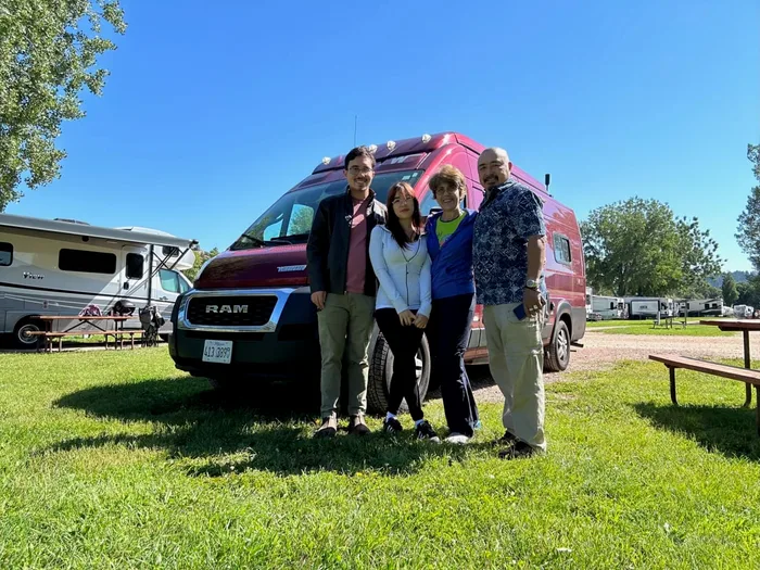 Winnebago Solis campervan rental in Chicago Illinois exterior view