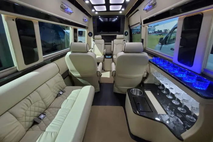 Ultimate Toys Ultimate Limo campervan rental in Atlanta Georgia exterior view