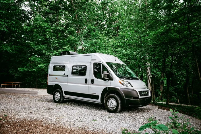 Winnebago Solis Pocket campervan rental in Atlanta Georgia exterior view