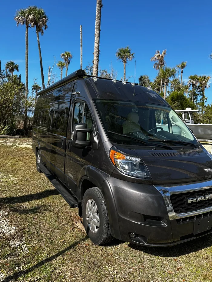 Winnebago Travato campervan rental in Suffolk Virginia exterior view