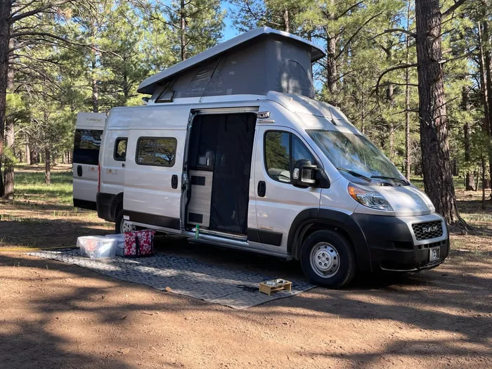 2023 Winnebage Ram Pro master 3500 campervan rental in Scottsdale Arizona exterior view