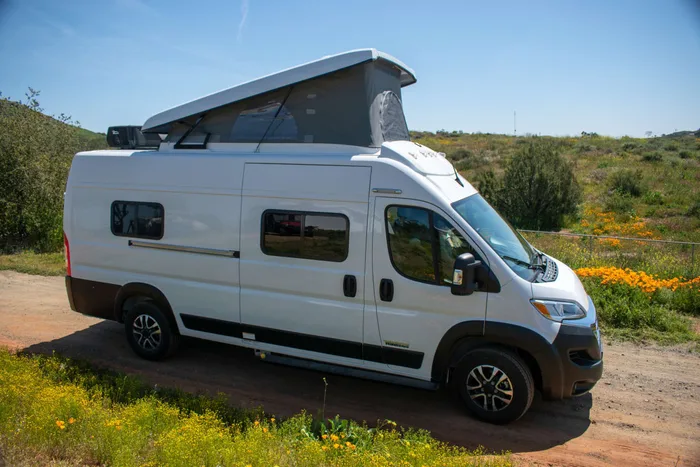 Winnebago Solis 59PX campervan rental in Temecula California exterior view