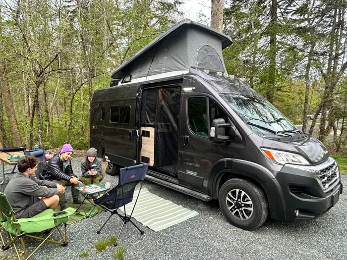 Winnebago Solis campervan rental in Bend Oregon exterior view