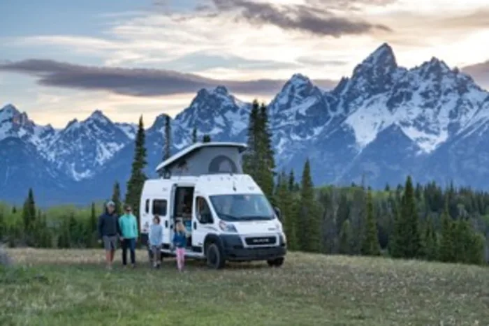 Winnebago Solis PX campervan rental in Scottsdale Arizona exterior view