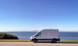 Ford Transit camper van rental in GLENDALE California exterior view