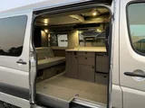 Kitchen area in Springer With Pop Class B camper van rental in Bellevue Washington