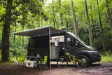 Basecamp promaster camper van rental in Asheville North Carolina exterior view