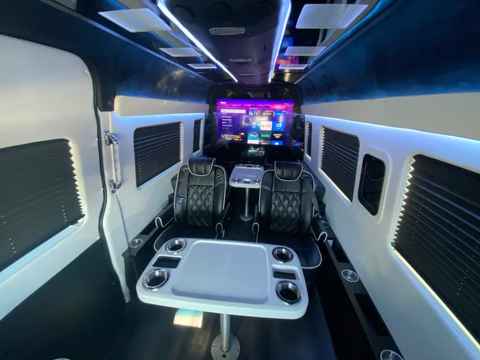 Mercedes-Benz Sprinter camper van rental in roselle New Jersey exterior view
