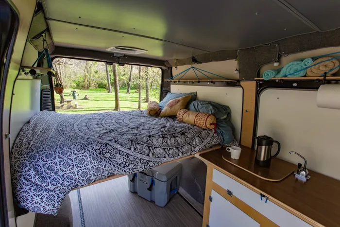 RAM Camper camper van rental in Asheville North Carolina exterior view
