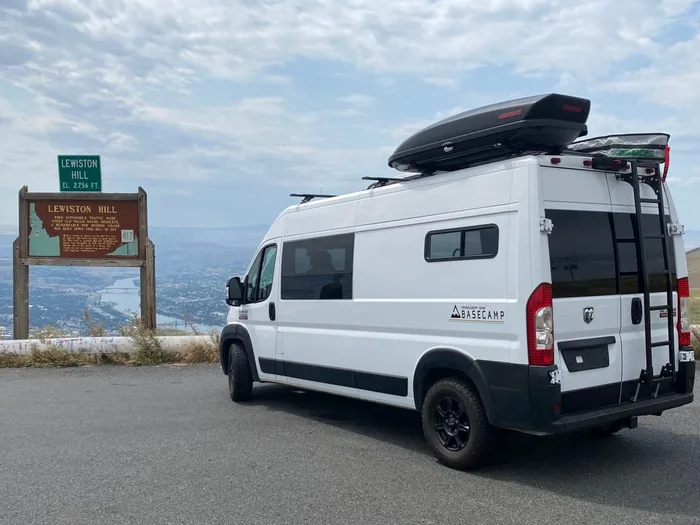 RAM Promaster 2500 camper van rental in GLENDALE California exterior view