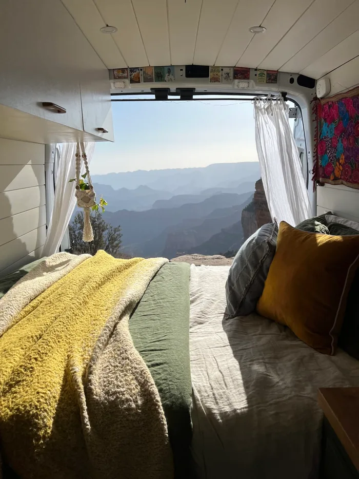 Ford Transit camper van rental in Ball Ground Georgia exterior view