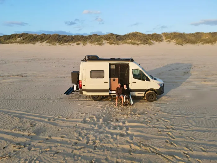 Winnebago Revel camper van rental in Grand Junction Colorado exterior view