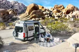 Mercedes-Benz Yardman2 camper van rental in Eastvale California exterior view