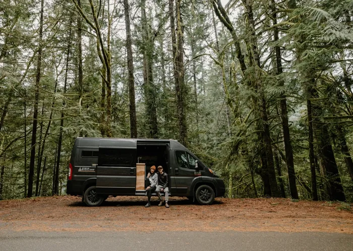 Dodge Your New BFF camper van rental in Bellevue Washington exterior view