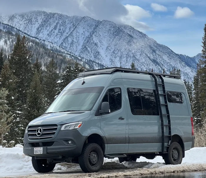 Adventure Wagon | Mercedes 4X4 camper van rental in Eastvale California exterior view