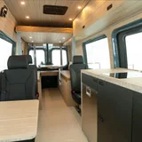 Forged Vans Sprinter camper van rental in Bellevue Washington exterior view