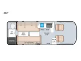 Glampers Thor Sequence camper van rental in Eastvale California