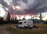 Wanderful Wheels HoneyVroom camper van rental in Bellevue Washington exterior view