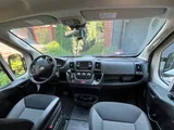 Driver cockpit of Wanderful Wheels HoneyVroom camper van rental in Bellevue Washington