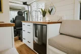 Kitchen area in Noma Vans Promaster 2500 Class B camper van rental in Bellevue Washington