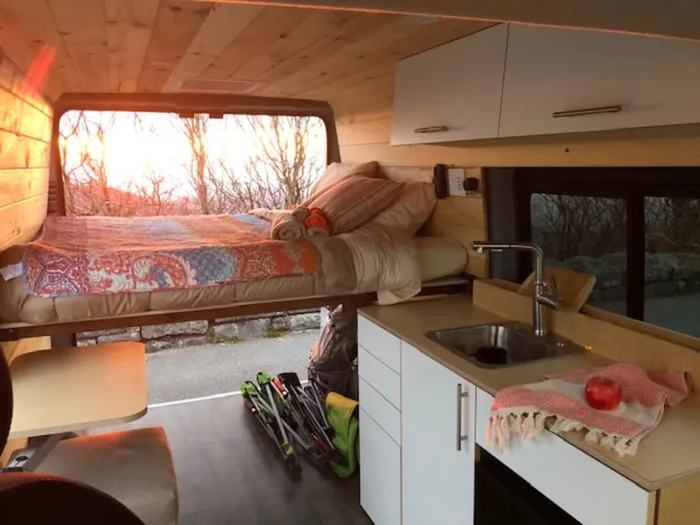 RAM Promaster camper van rental in Asheville North Carolina exterior view