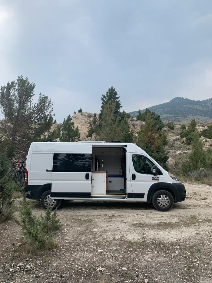 Dodge Squatchy camper van rental in Durango Colorado exterior view