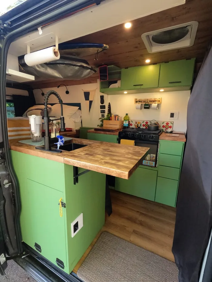 RAM Surf Hippo camper van rental in Bellevue Washington exterior view